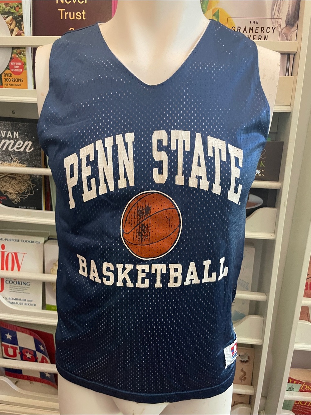 Navy Blue & White Reversible Penn State Basketball Youth Practice Jersey